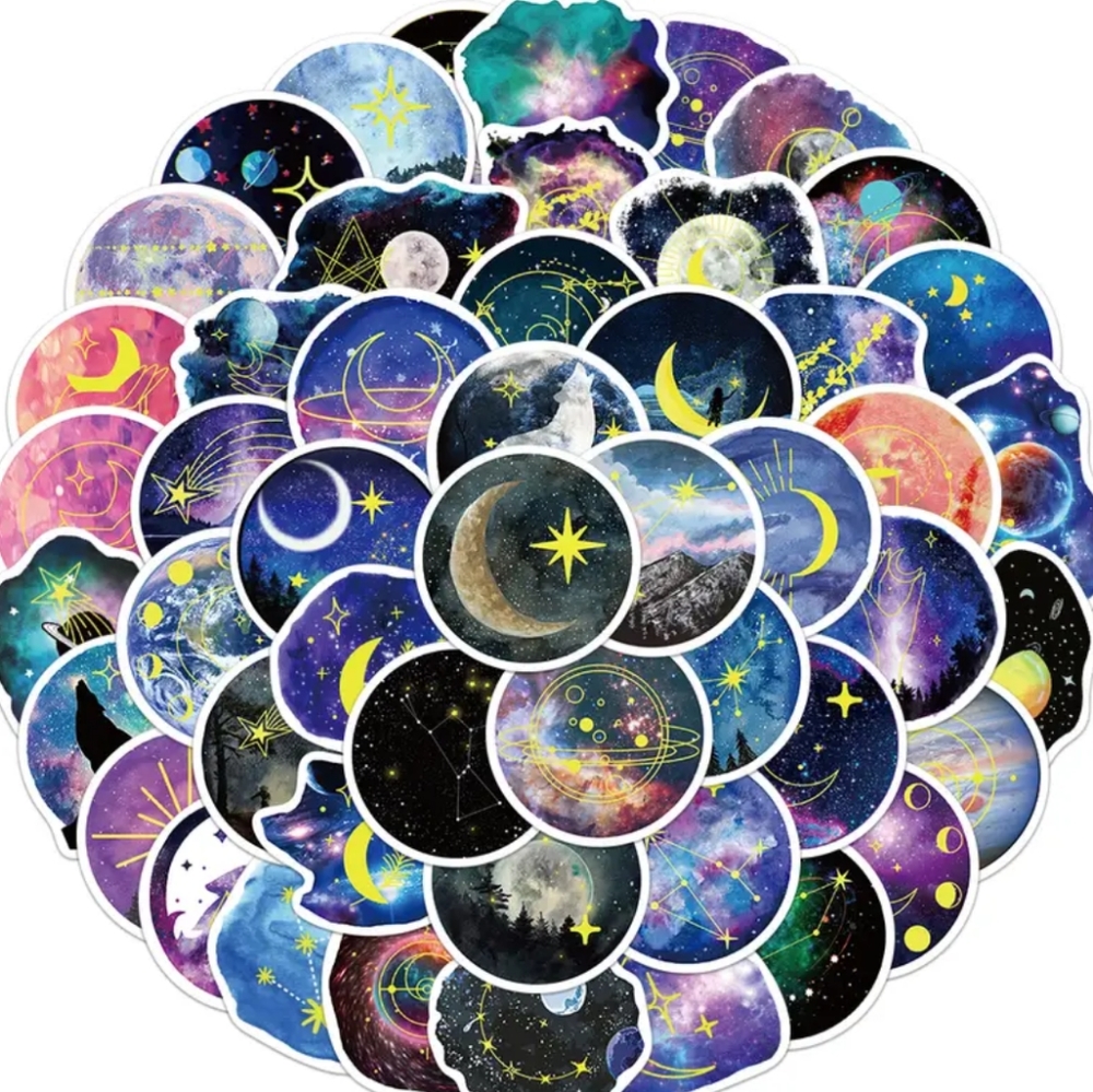 🍉5 for $25* Space/Constellation Stickers